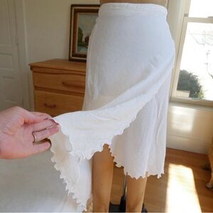 White wrap skirt